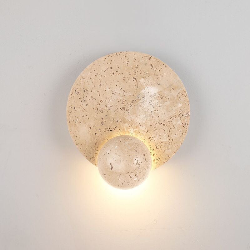 Minimalist Wabi Sabi LED Wall Lamp – Natural Stone Design for Elegant Spaces 9