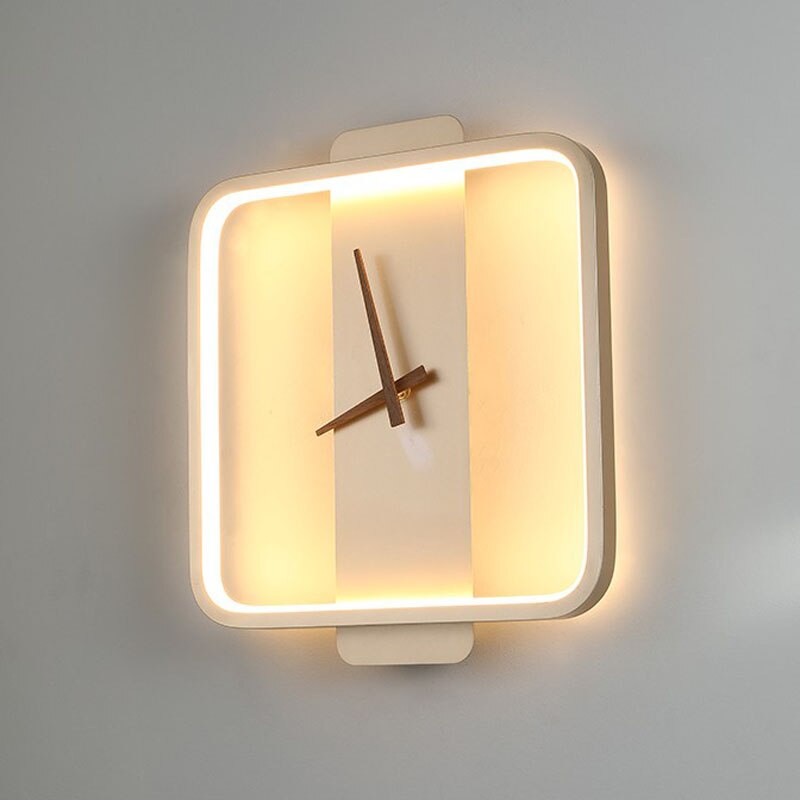 Minimalist Wall Clock with Backlight – Aluminum and Glass Design for Modern Interiors 4