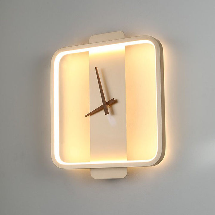 Minimalist Wall Clock with Backlight – Aluminum and Glass Design for Modern Interiors 4