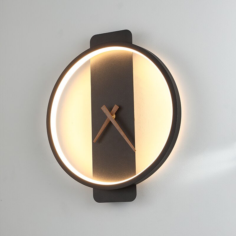 Minimalist Wall Clock with Backlight – Aluminum and Glass Design for Modern Interiors 5