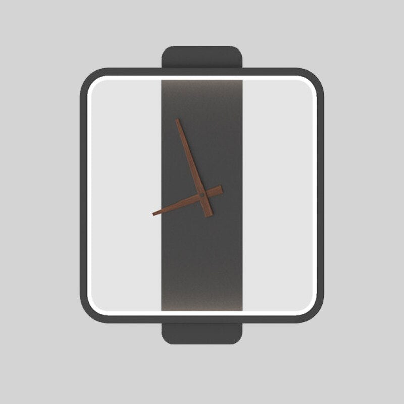 Minimalist Wall Clock with Backlight – Aluminum and Glass Design for Modern Interiors 6