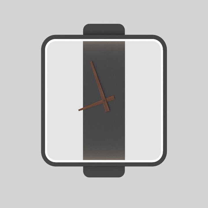 Minimalist Wall Clock with Backlight – Aluminum and Glass Design for Modern Interiors 6