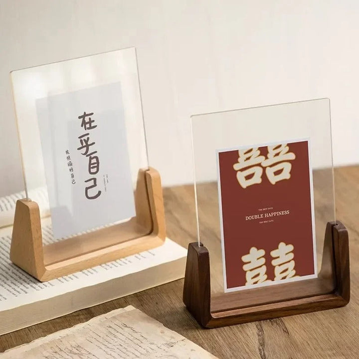 Minimalist Wooden Photo Frames with Floating Design – Beechwood and Acrylic Display 3
