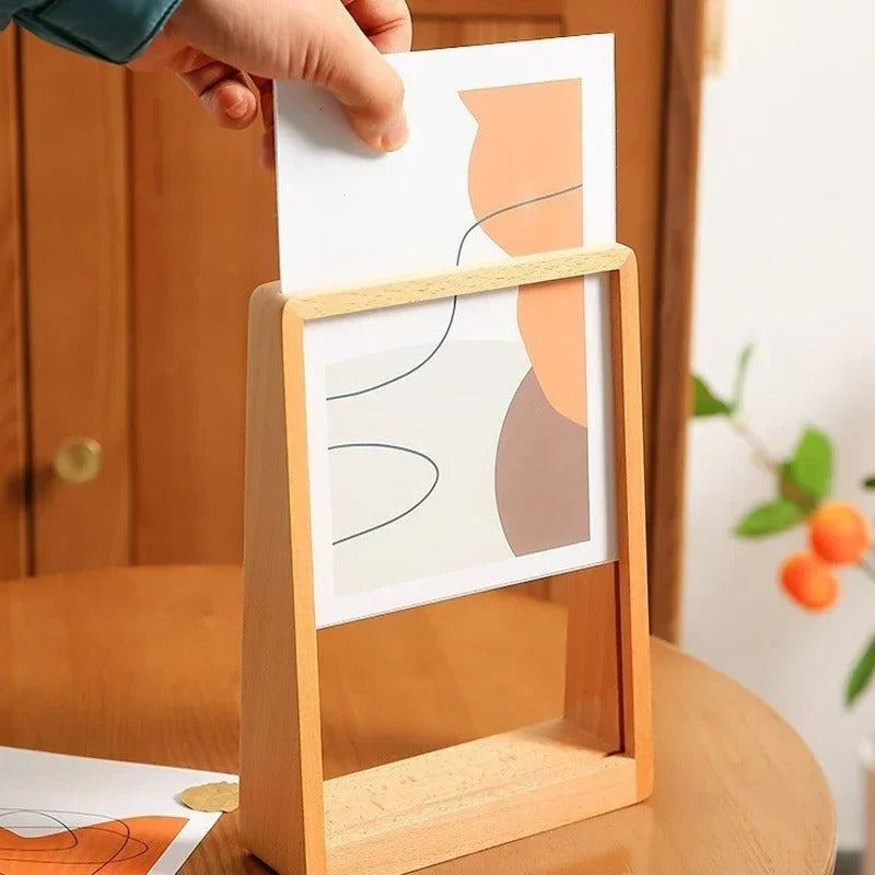 Minimalist Wooden Photo Frames with Floating Design – Beechwood and Acrylic Display 7