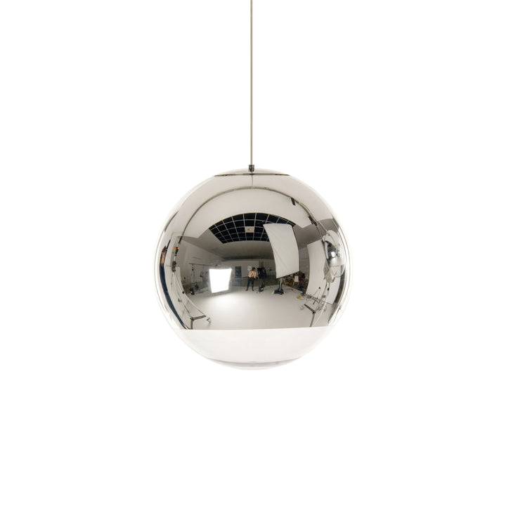 Mirror Ball Pendant Light – Modern Kitchen Pendant Lighting in Gold and Chrome, Adjustable Height, Reflective Design 10