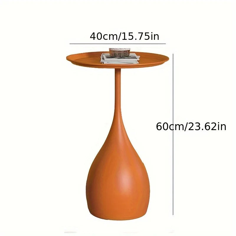 Mobile Round Side Table with Light-Luxury Design – Compact and Stylish for Sofa or Bed 6