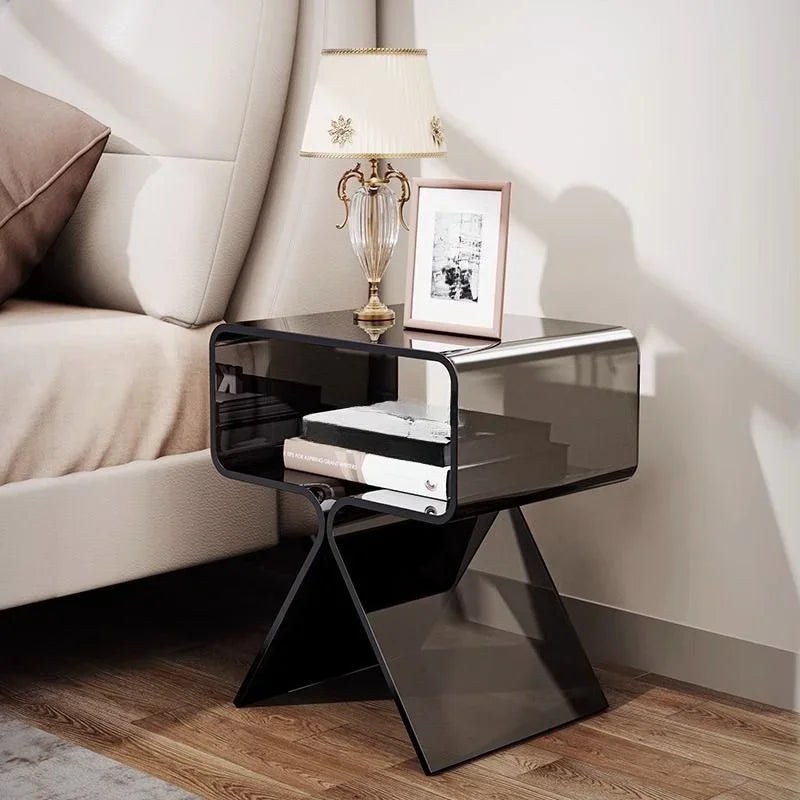 Modern Acrylic Side Table – Transparent, Compact Design for Living Room or Bedroom 6