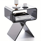Modern Acrylic Side Table – Transparent, Compact Design for Living Room or Bedroom 7