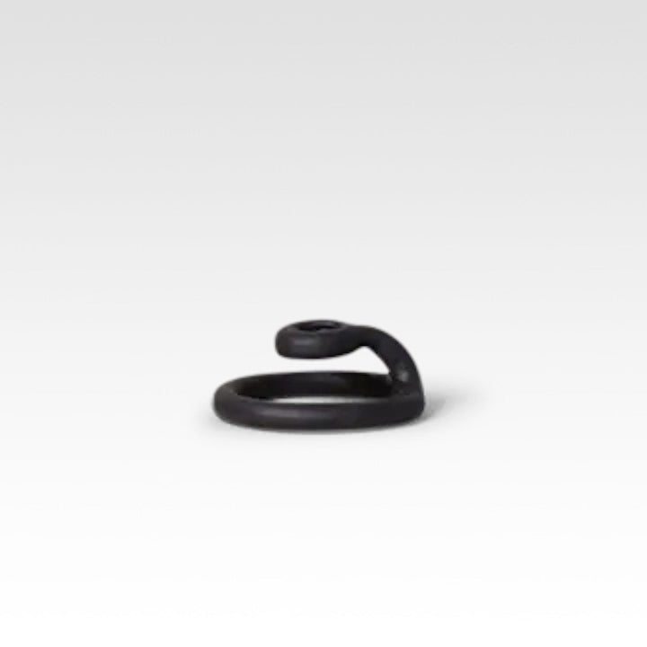 Modern Black Candlestick Holder, 12-Inch Minimalist Design for Elegant Home Decor 1