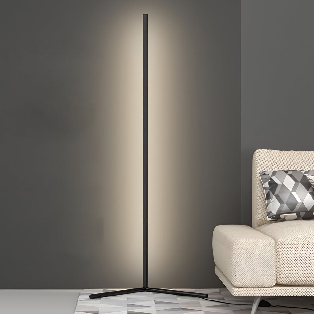 Modern Black Floor Lamp – RGB Corner Standing Lamp with Remote Control for Living Room, Energy-Efficient LED Lighting 6