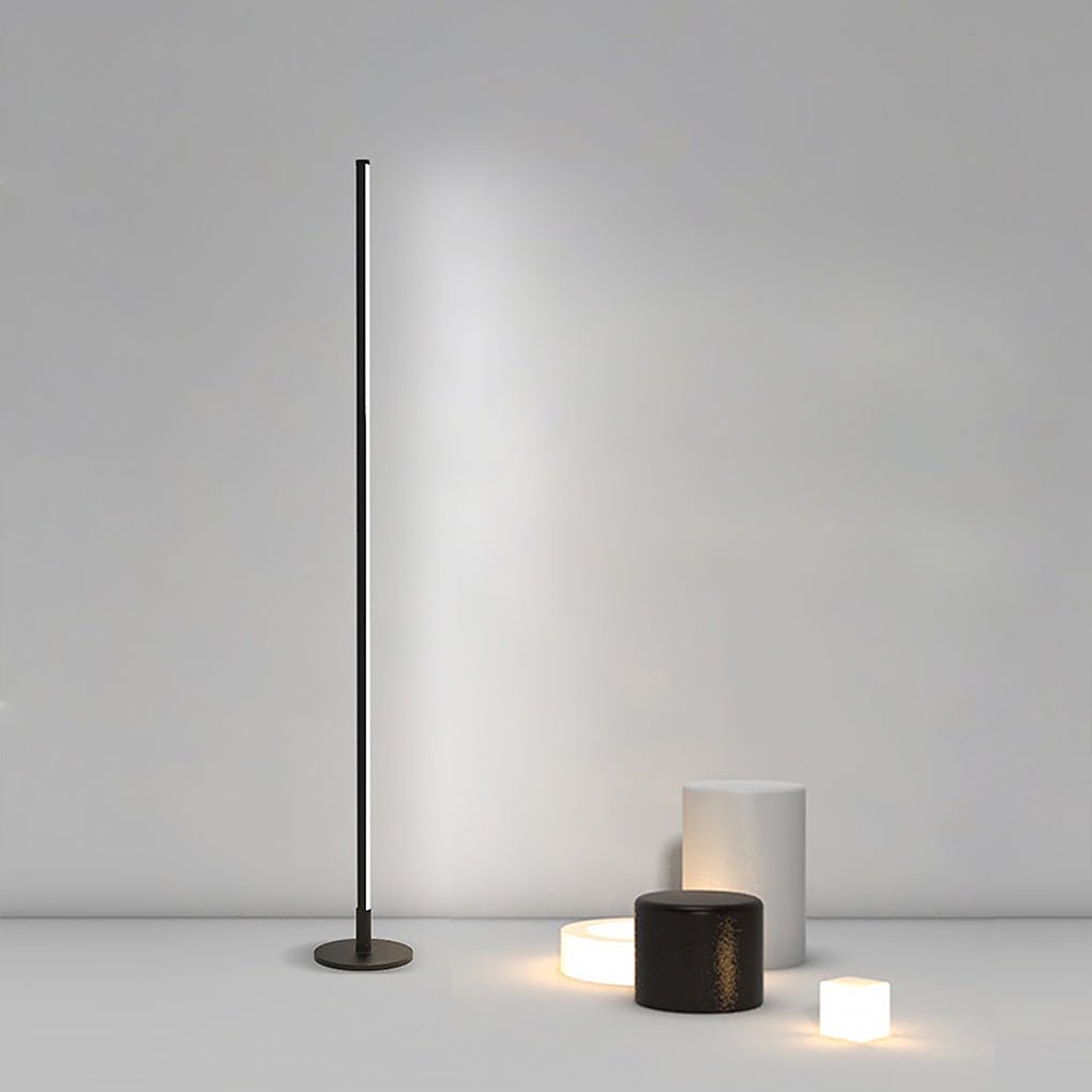 Modern Black Floor Lamp with Adjustable Color Temperature – Slim Design for Living Room and Reading Spaces 5