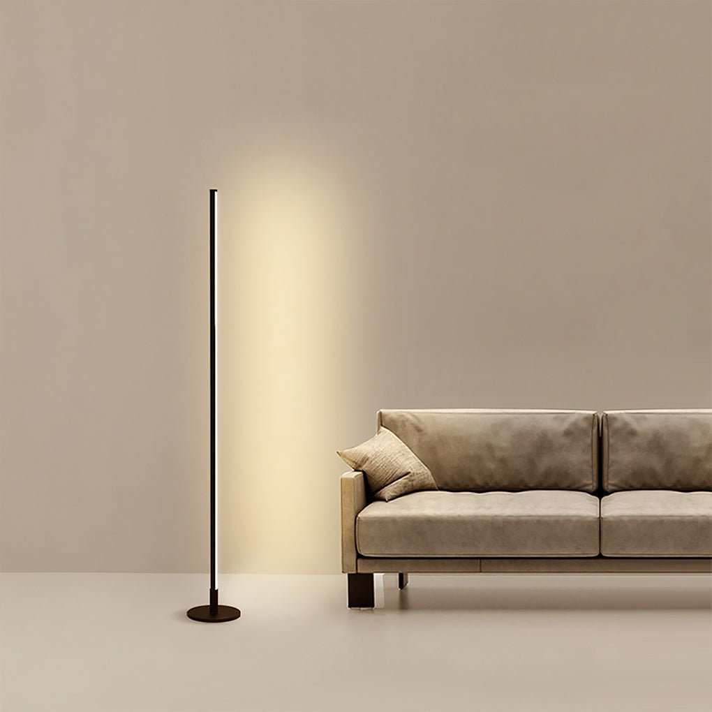 Modern Black Floor Lamp with Adjustable Color Temperature – Slim Design for Living Room and Reading Spaces 6