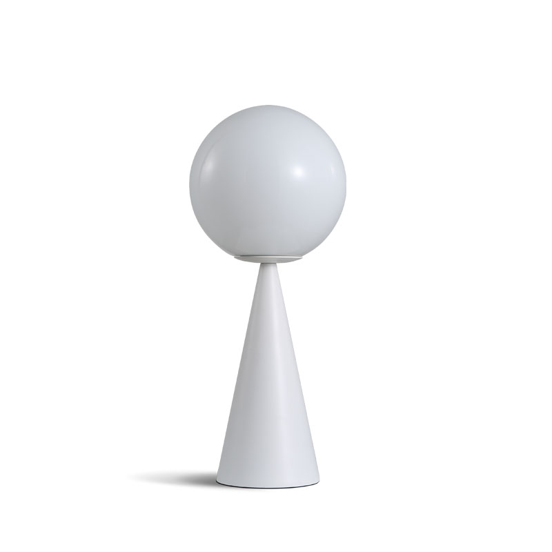 Modern Brass Table Lamp with Frosted Glass Globe – Stylish Bedside or Desk Lamp for Bedroom and Living Room 4
