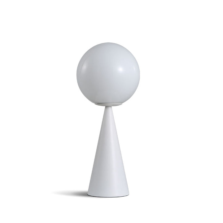 Modern Brass Table Lamp with Frosted Glass Globe – Stylish Bedside or Desk Lamp for Bedroom and Living Room 4