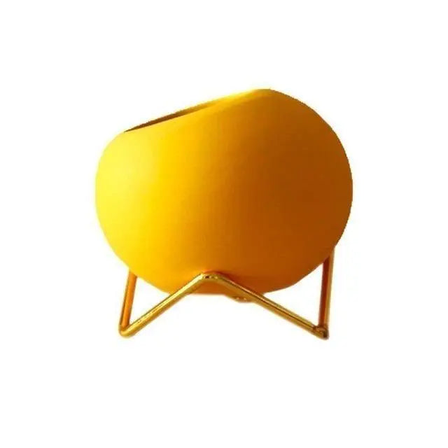 Modern Ceramic Plant Pot with Stand – Stylish Decorative Planter in Vibrant Colors 8
