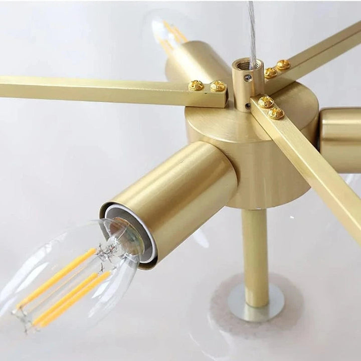 Modern Crystal Chandelier Light with Adjustable Brightness – Elegant Glass Lighting for Dining Room and Living Spaces 3