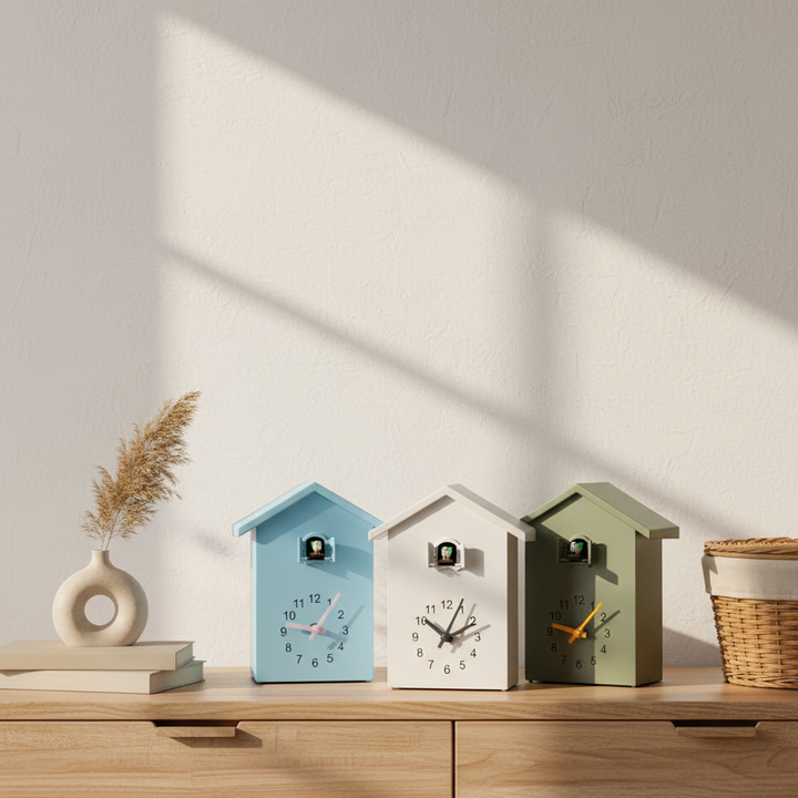 Modern Cuckoo Clock with Authentic Sound – Minimalist Design for Contemporary Home Decor 1