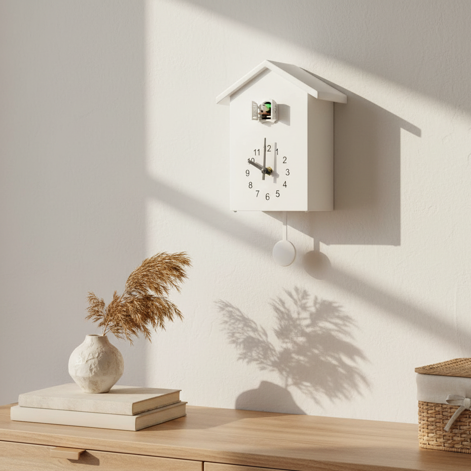 Modern Cuckoo Clock with Authentic Sound – Minimalist Design for Contemporary Home Decor 5