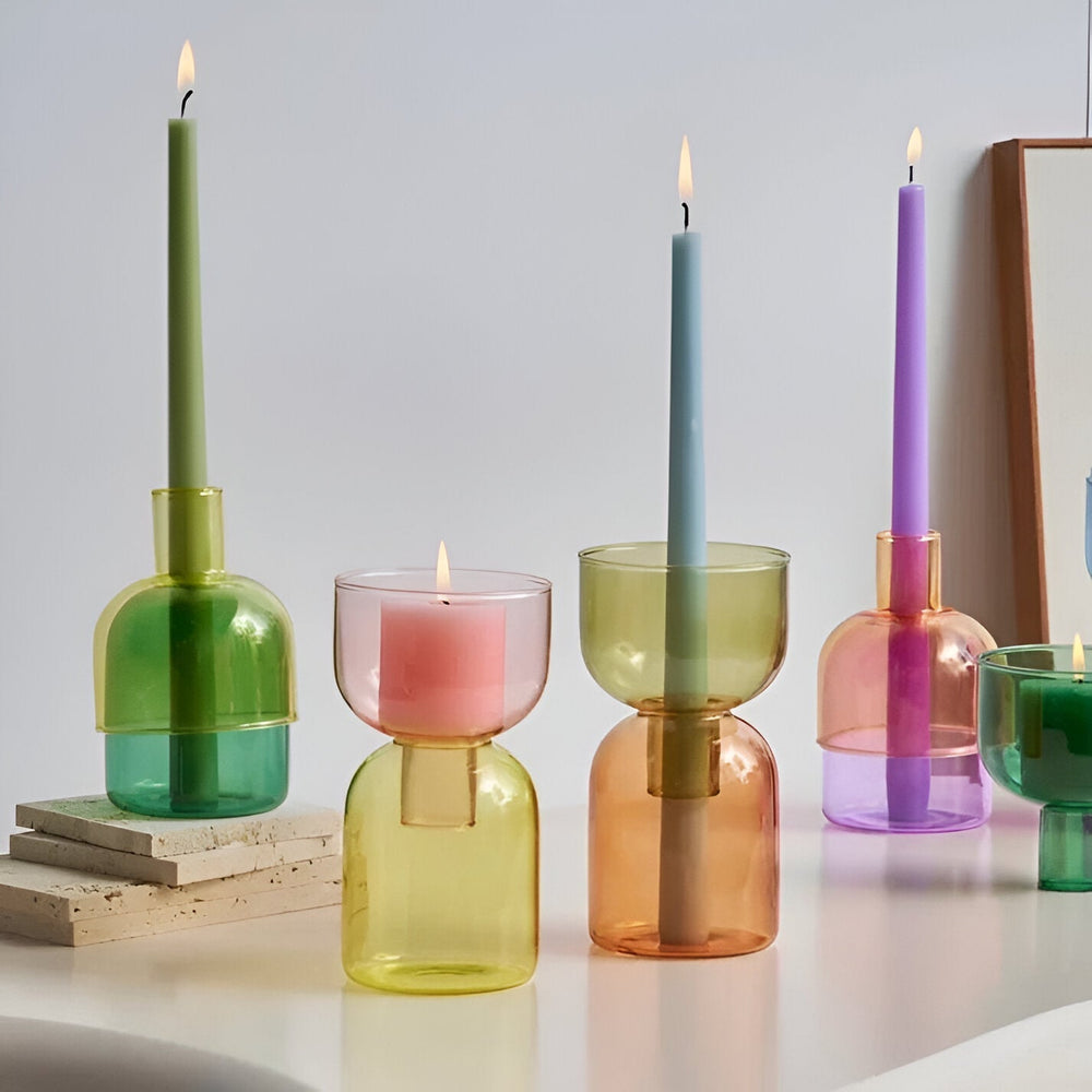 Modern Cylindrical Candle Holder and Vase – Elegant Ceramic Home Decor for Contemporary Spaces 1