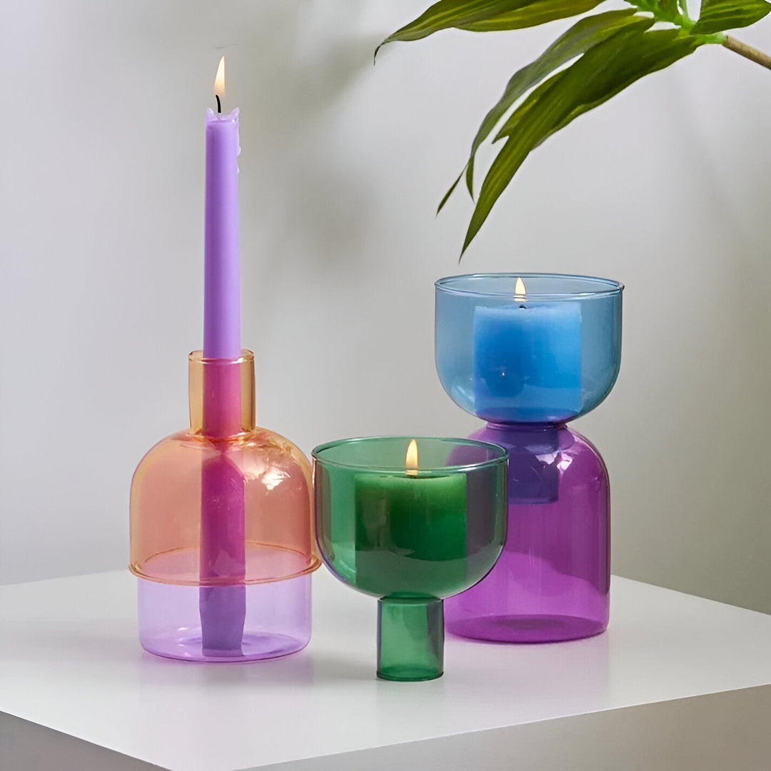 Modern Cylindrical Candle Holder and Vase – Elegant Ceramic Home Decor for Contemporary Spaces 2