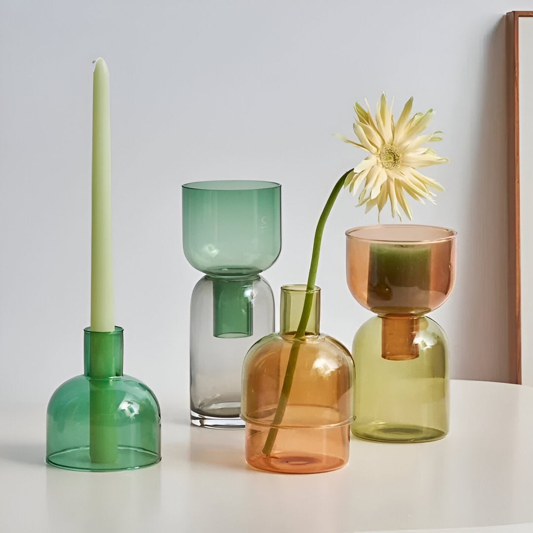 Modern Cylindrical Candle Holder and Vase – Elegant Ceramic Home Decor for Contemporary Spaces 3