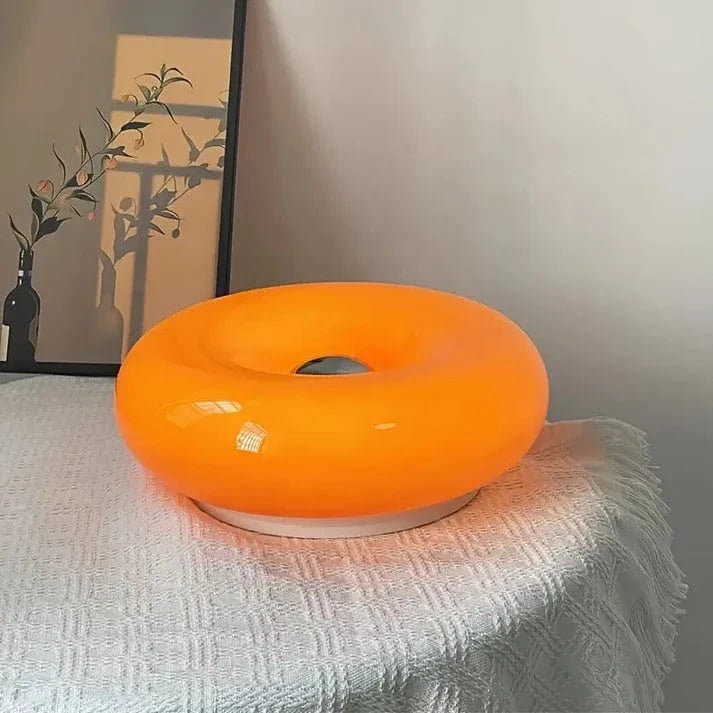 Modern Donut Table Lamp with Dimmable LED – Stylish Glass Desk Lamp for Living Room or Bedroom 1
