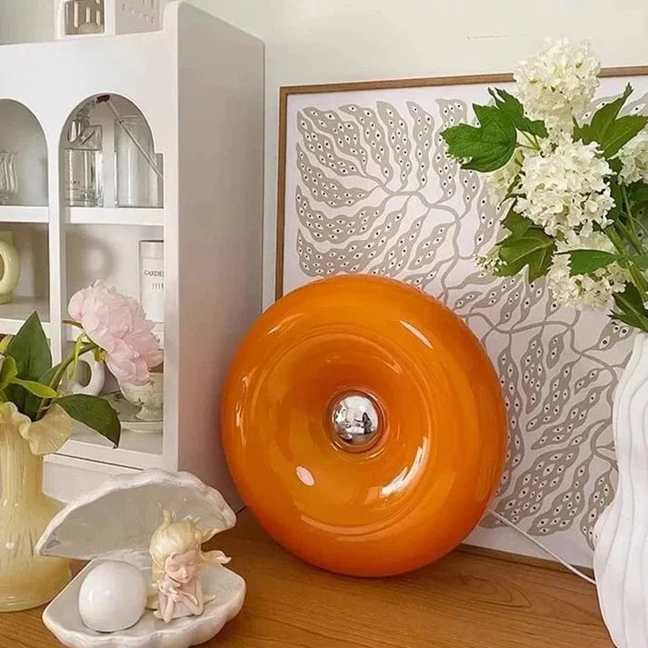 Modern Donut Table Lamp with Dimmable LED – Stylish Glass Desk Lamp for Living Room or Bedroom 2