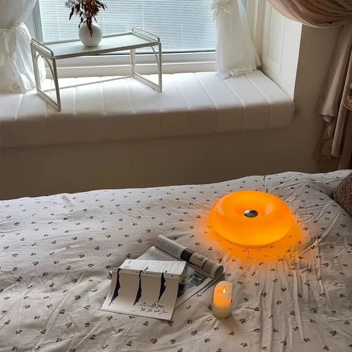 Modern Donut Table Lamp with Dimmable LED – Stylish Glass Desk Lamp for Living Room or Bedroom 3