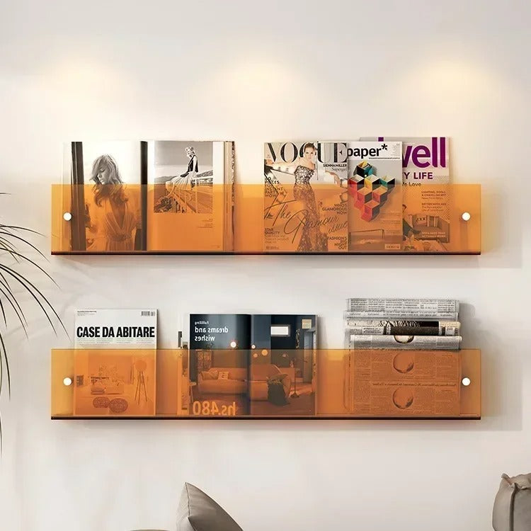 Modern Floating Wall Shelves – Sleek PVC Design for Home and Office Organization 12