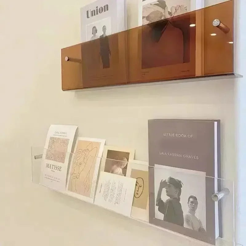 Modern Floating Wall Shelves – Sleek PVC Design for Home and Office Organization 3