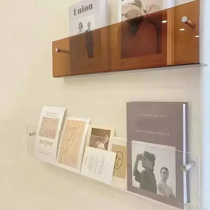 Modern Floating Wall Shelves – Sleek PVC Design for Home and Office Organization 3