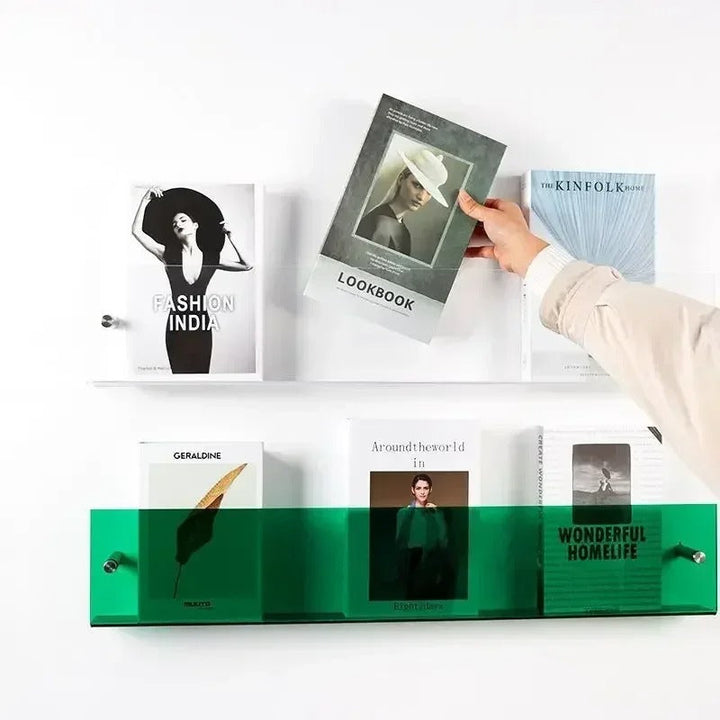 Modern Floating Wall Shelves – Sleek PVC Design for Home and Office Organization 5