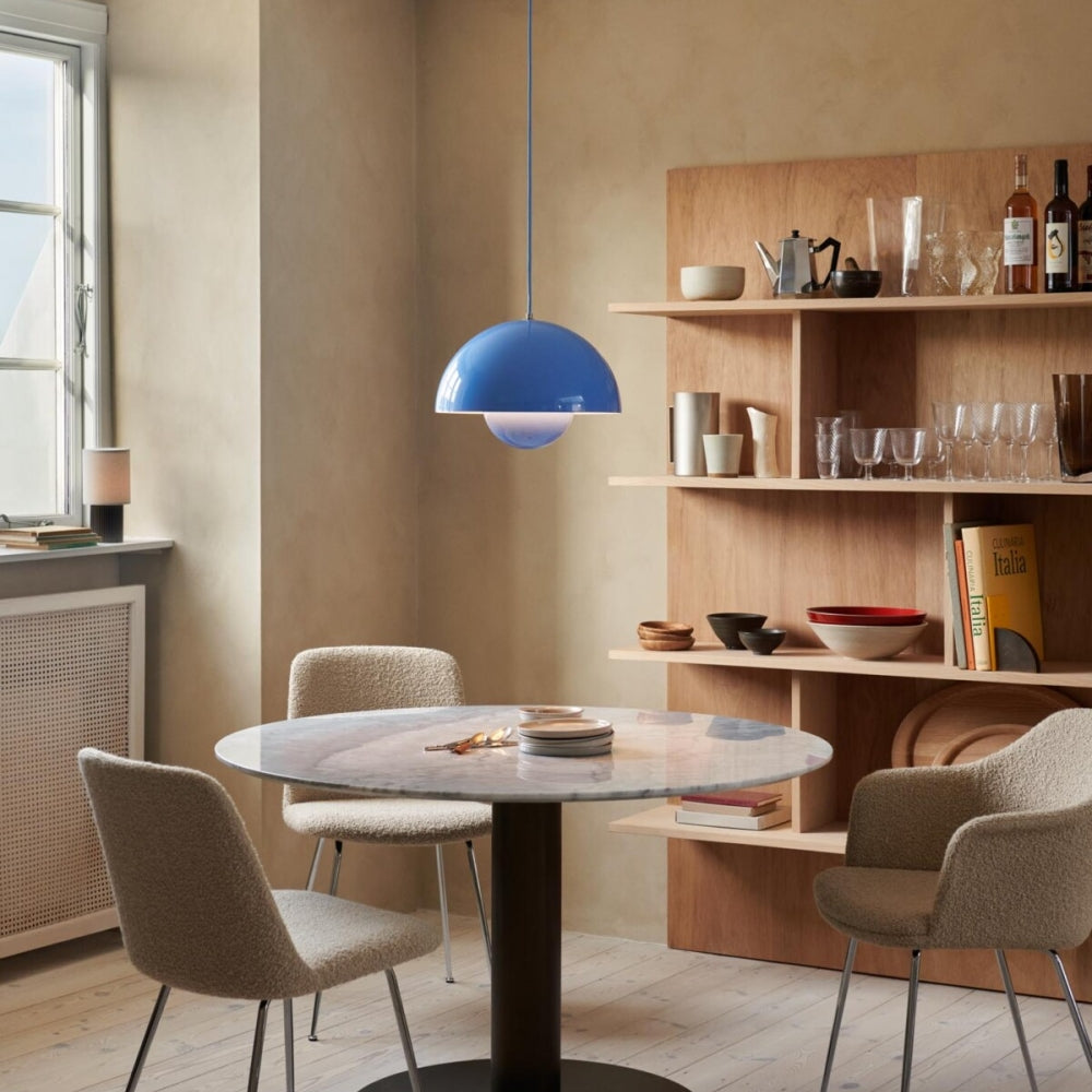 Modern Glass Pendant Light – Stylish Kitchen Pendant Lighting with Metal and Glass Design, 30 cm Diameter 2