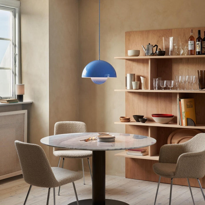 Modern Glass Pendant Light – Stylish Kitchen Pendant Lighting with Metal and Glass Design, 30 cm Diameter 2