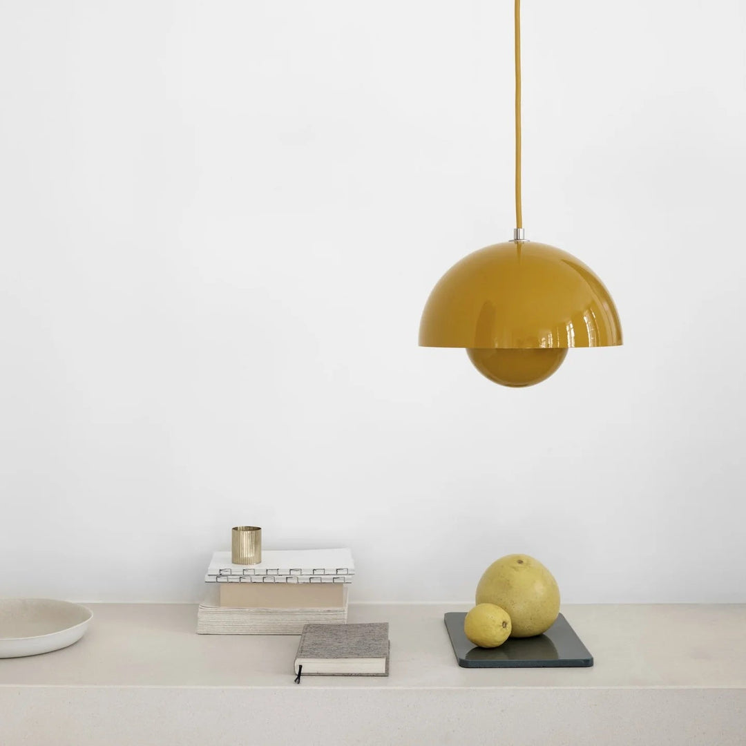 Modern Glass Pendant Light – Stylish Kitchen Pendant Lighting with Metal and Glass Design, 30 cm Diameter 8