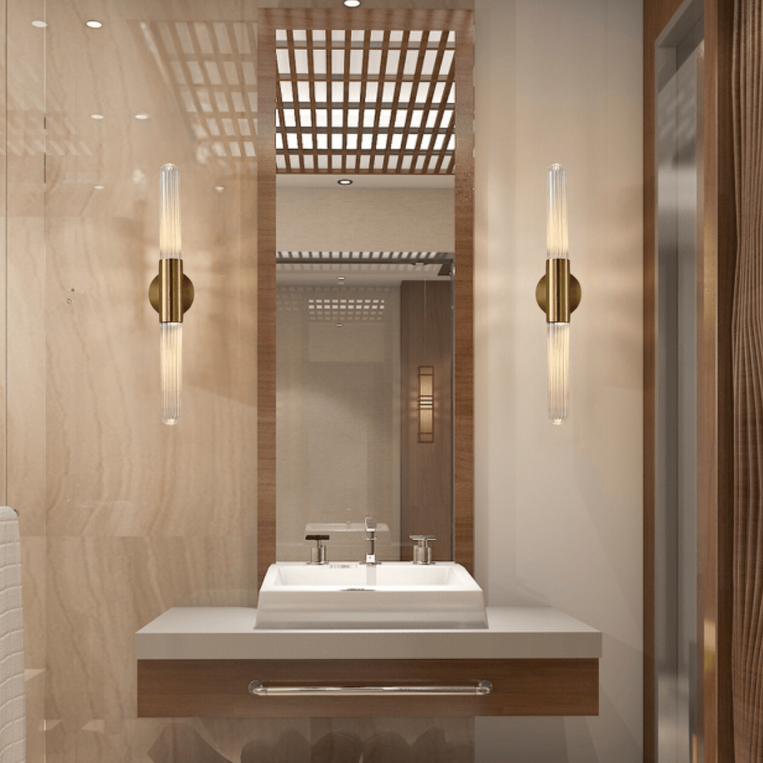 Modern Glass Rod Wall Lamp – Elegant LED Lighting for Living Room, Bedroom, and Hallway 1