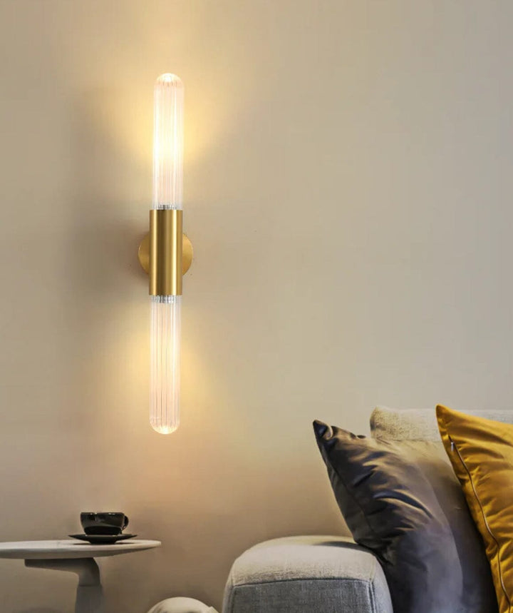 Modern Glass Rod Wall Lamp – Elegant LED Lighting for Living Room, Bedroom, and Hallway 3