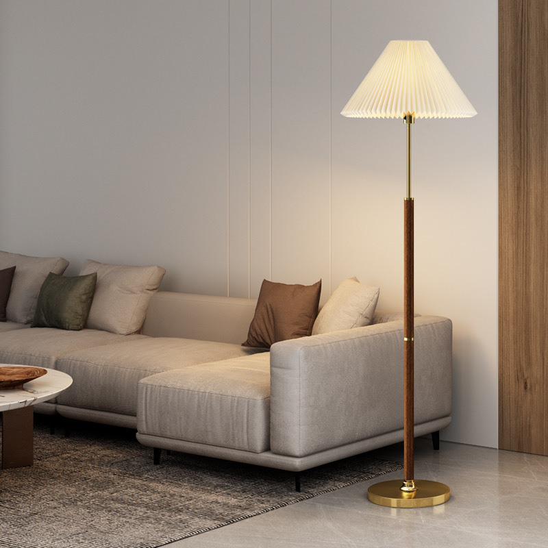Modern Japandi Style Floor Lamp with Handmade Rice Paper Shade – Elegant Standing Lamp for Living Room and Cozy Spaces 0