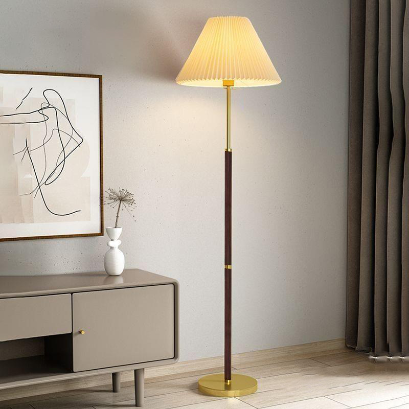 Modern Japandi Style Floor Lamp with Handmade Rice Paper Shade – Elegant Standing Lamp for Living Room and Cozy Spaces 1