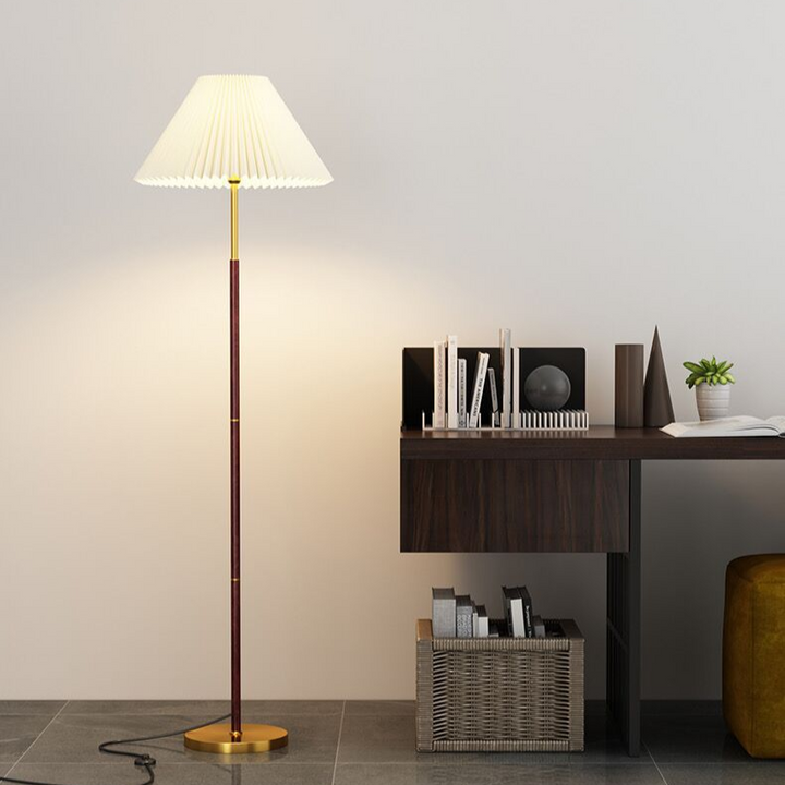 Modern Japandi Style Floor Lamp with Handmade Rice Paper Shade – Elegant Standing Lamp for Living Room and Cozy Spaces 2