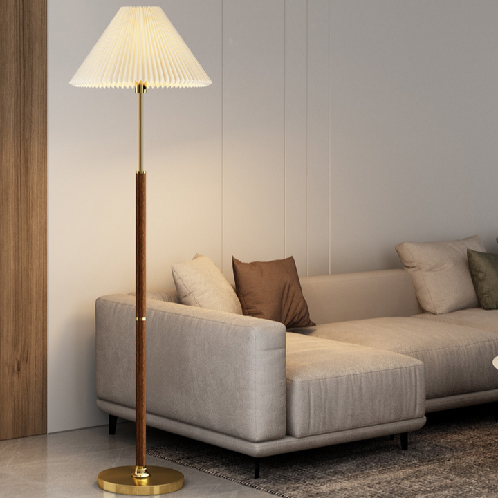 Modern Japandi Style Floor Lamp with Handmade Rice Paper Shade – Elegant Standing Lamp for Living Room and Cozy Spaces 3