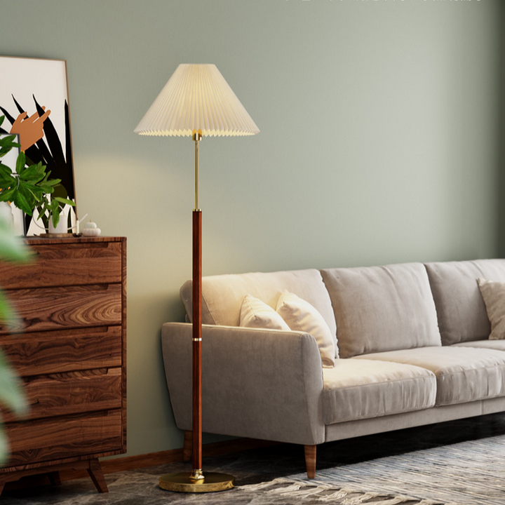Modern Japandi Style Floor Lamp with Handmade Rice Paper Shade – Elegant Standing Lamp for Living Room and Cozy Spaces 9