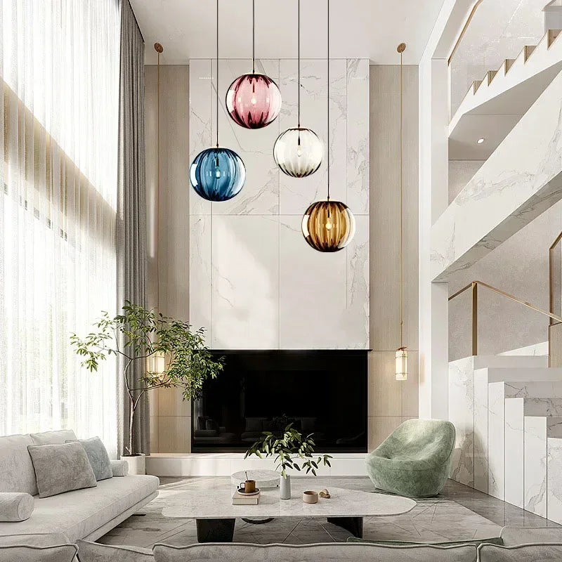 Modern LED Ceiling Light Fixture with Elegant Glass Design for Home Illumination - Energy Efficient and Easy to Install 2