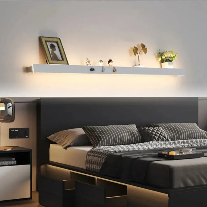 Modern LED Wall Lamp with Integrated Bedside Shelf – Stylish and Functional Lighting 1