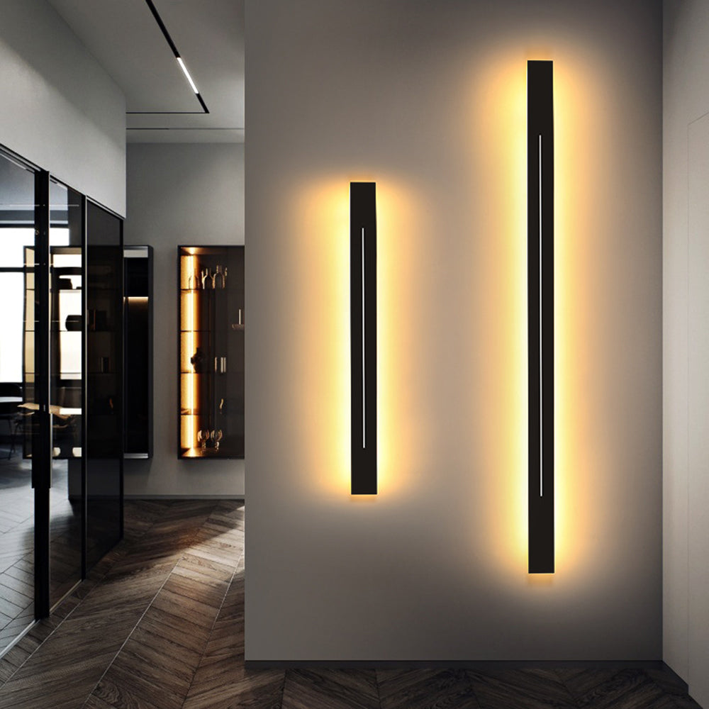 Modern LED Wall Sconce Lighting – Energy-Efficient Minimalist Wall Lamp in Gold and Black, Perfect for Living Room or Bedroom 0