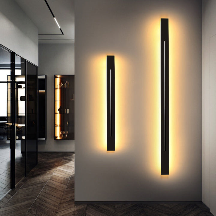 Modern LED Wall Sconce Lighting – Energy-Efficient Minimalist Wall Lamp in Gold and Black, Perfect for Living Room or Bedroom 0