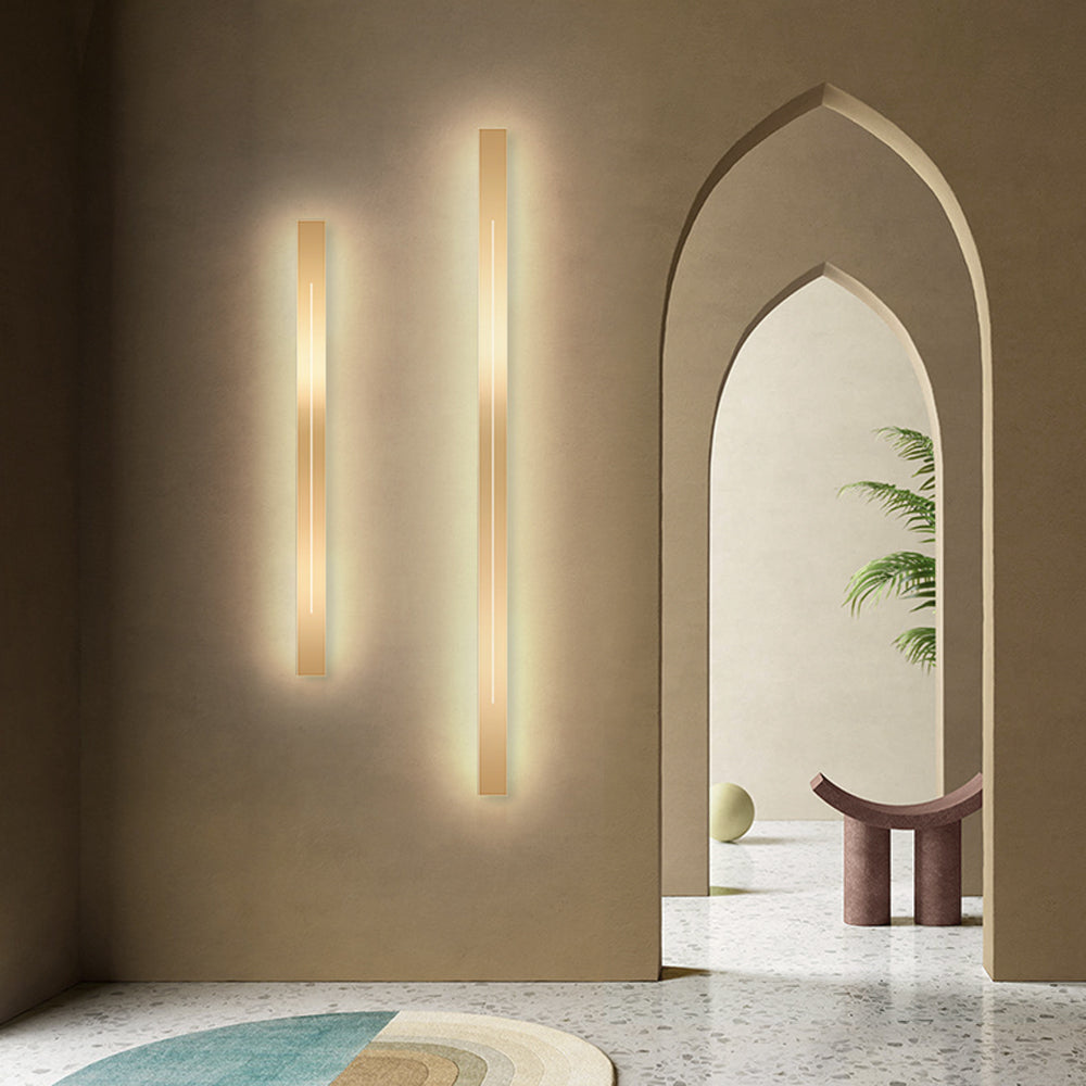 Modern LED Wall Sconce Lighting – Energy-Efficient Minimalist Wall Lamp in Gold and Black, Perfect for Living Room or Bedroom 1