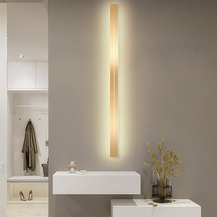 Modern LED Wall Sconce Lighting – Energy-Efficient Minimalist Wall Lamp in Gold and Black, Perfect for Living Room or Bedroom 8