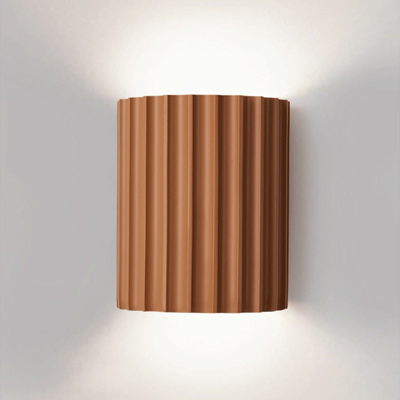 Modern LED Wall Sconce Lighting – Stylish Resin and Iron Wall Lamp in Multiple Colors for Home Decor 0
