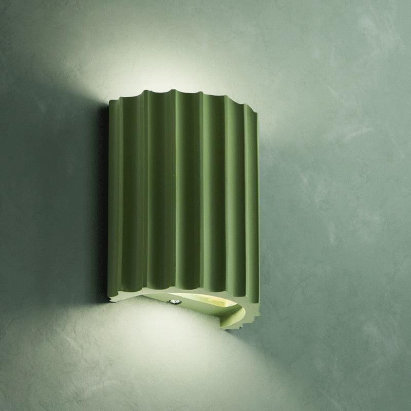 Modern LED Wall Sconce Lighting – Stylish Resin and Iron Wall Lamp in Multiple Colors for Home Decor 1